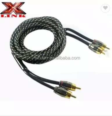 Аудиофильный скрученный пар OFC Car Audio Interconnect RCA кабель 10 м с мягким PVC-жакетом