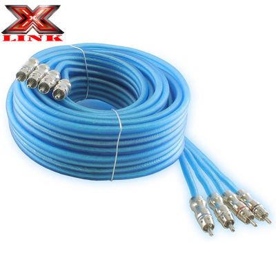 Золотопокрытый 2 RCA аудио кабель мужской к мужскому для стерео динамика или субвуфера Type Connector None