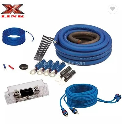 2000W-4000W 4 Gauge CCA Wire Amp Kit Мужчина-мужчина дирижер для автомобильной аудиоустановки