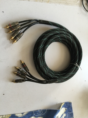 PVC прочный кислород свободный медный RCA кабель для автомобильного аудио соединения