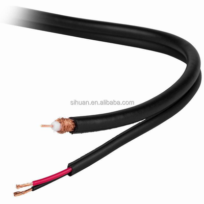 20 AWG Solid Copper RG-59 Коаксиальный кабель видеонаблюдения с коннектором BNC и кабелем питания 18/2