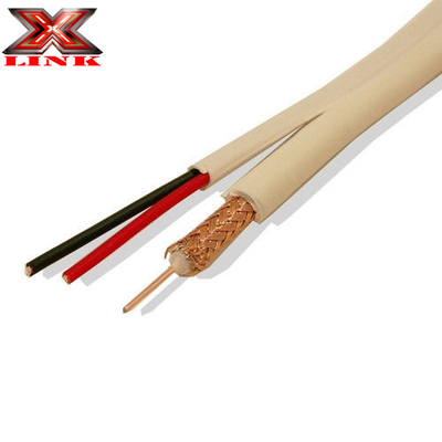 20 AWG Solid Copper RG-59 Коаксиальный кабель видеонаблюдения с коннектором BNC и кабелем питания 18/2