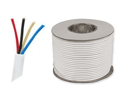 ПВХ изолированный медный многоядерный 4-ядерный 24AWG пожарный сигнализационный кабель для систем безопасности