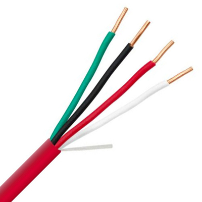 14 16 AWG 2/C 4/C Твердый 100% меди EWCS FPLP Пленумный защищенный пожарный сигнализационный кабель