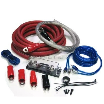 Образец 0 4 8 10 AWG Gauge GA Автомобильный аудиоусилитель Комплект проводки Кабель питания Выступающий провод Комплекты Big 3