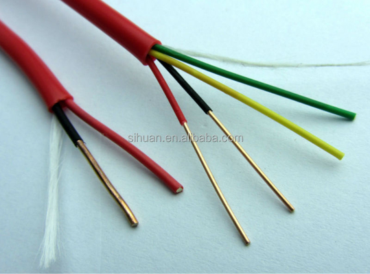 Консервированный CCA 18 AWG 2/C твердый кабель пожарной сигнализации FPLR 1000 футов Красный медный проводник