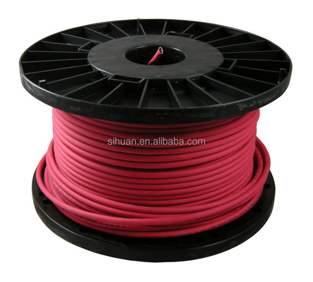 Консервированный CCA 18 AWG 2/C твердый кабель пожарной сигнализации FPLR 1000 футов Красный медный проводник