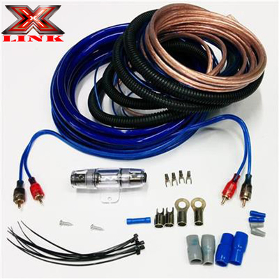 Женские-женские аудиокабели и 4GA RCA-провод для установки проводки автомобильного усилителя