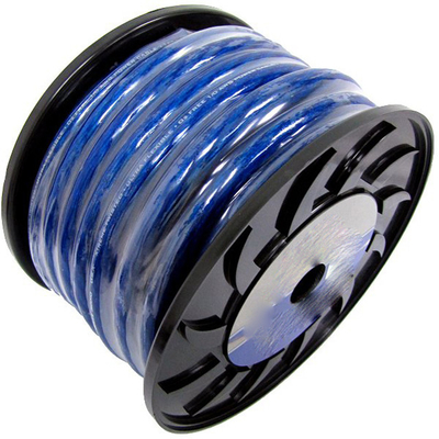SAE J1128 Стандарт 8AWG Прозрачный красный автомобильный аудиокабель питания с сертификатом ISO9001