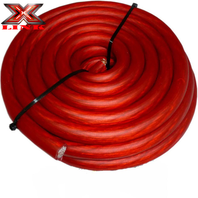 1/0 Gauge 0 AWG Красный кабель наземного питания Медный проводник для передовых автомобильных аудиосистем