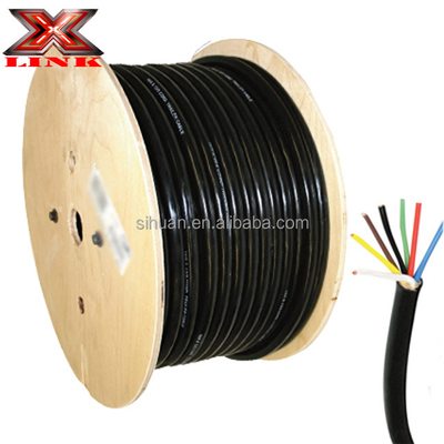 Промышленный 7 проводниковый трейлер кабель 10-12-14 AWG GPT мягкий ПВХ пиджак цветные кодированные провода