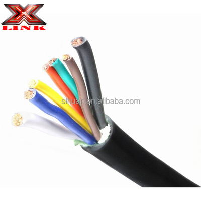 Промышленный 7 проводниковый трейлер кабель 10-12-14 AWG GPT мягкий ПВХ пиджак цветные кодированные провода