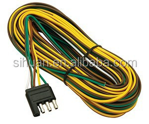 2.8X Внешний диаметр 4c 18AWG Связанный трейлер провод кабель с розеткой голый медный проводник