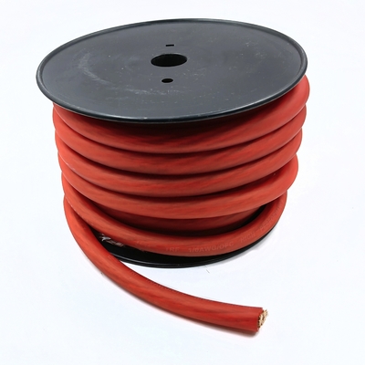 1/0 AWG Большой габарит 4/0 GA Автомобильный аудио OFC Кабель питания Мягкое прикосновение Гибкое ПВХ куртка