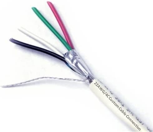 22 AWG 4 Проводниковый цепной защищенный пленумный кабель для безопасности/сигнала тревоги/контроля доступа