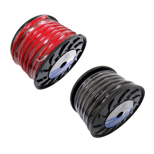 0 Gauge OFC Frosted Power Cable для обновления автомобильной аудиосистемы при низком напряжении