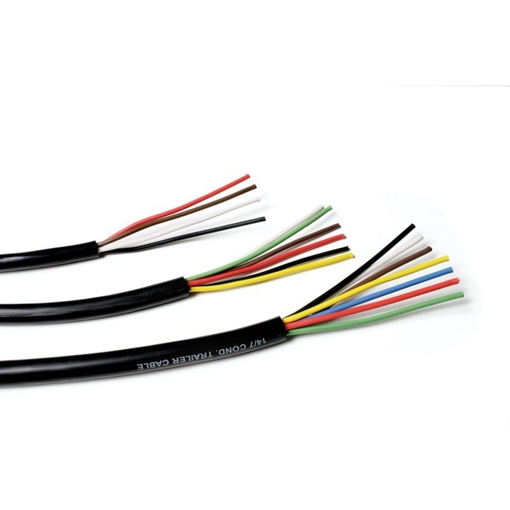 Промышленный 7 проводниковый трейлер кабель 10-12-14 AWG GPT мягкий ПВХ пиджак цветные кодированные провода
