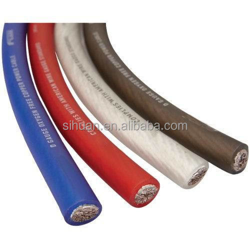 PVC Jacket 4 AWG OFC Car Audio Power Wire в любом цвете Полная спецификация США CEA-2015 Соответствует