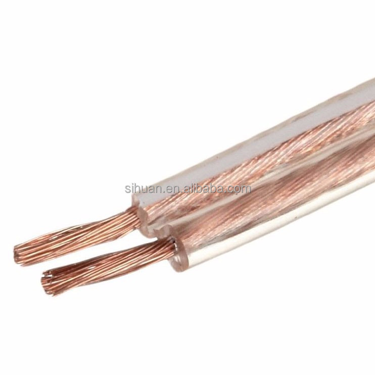 Плоская проволока для громкоговорителя 18 AWG Плоский кабель с разъемом RCA Сертификат типа CE
