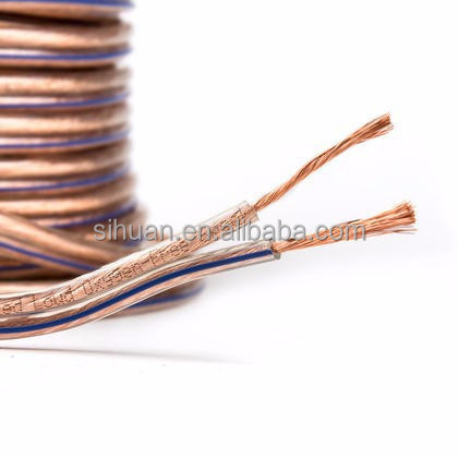 Прозрачная PVC куртка 14AWG гибкий динамик провод 200 футов / 60,9 метров для дома и автомобильных динамиков