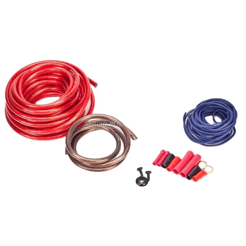 Усилитель медной проводки 8 калибра PVC Jacket Installation Wiring Kit for Audio Systems