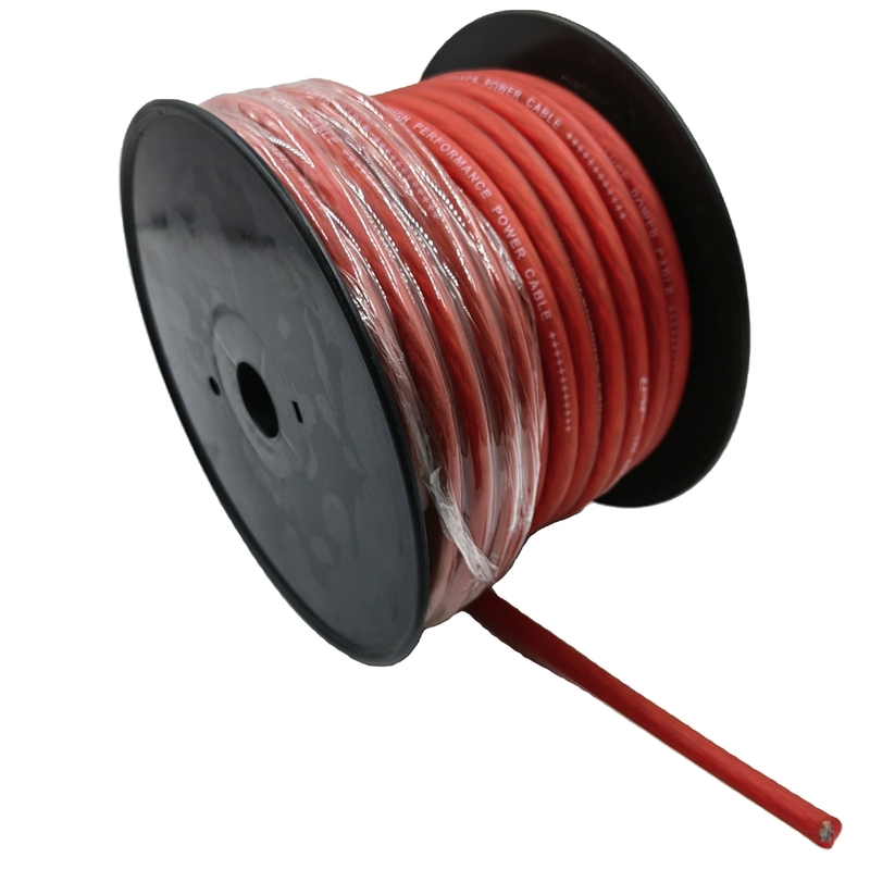 Автомобильный кабель питания аудио 1/0 AWG GA Gauge Гибкий прозрачный ПВХ куртка для автомобиля земли
